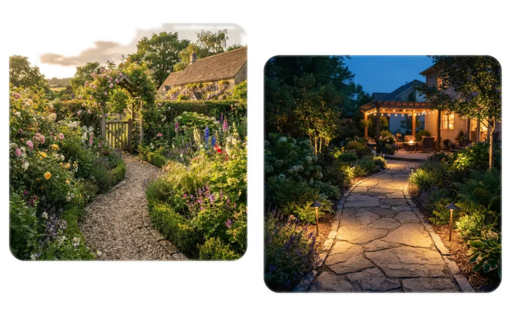 Visualizing Backyard Ideas from Text or Images
