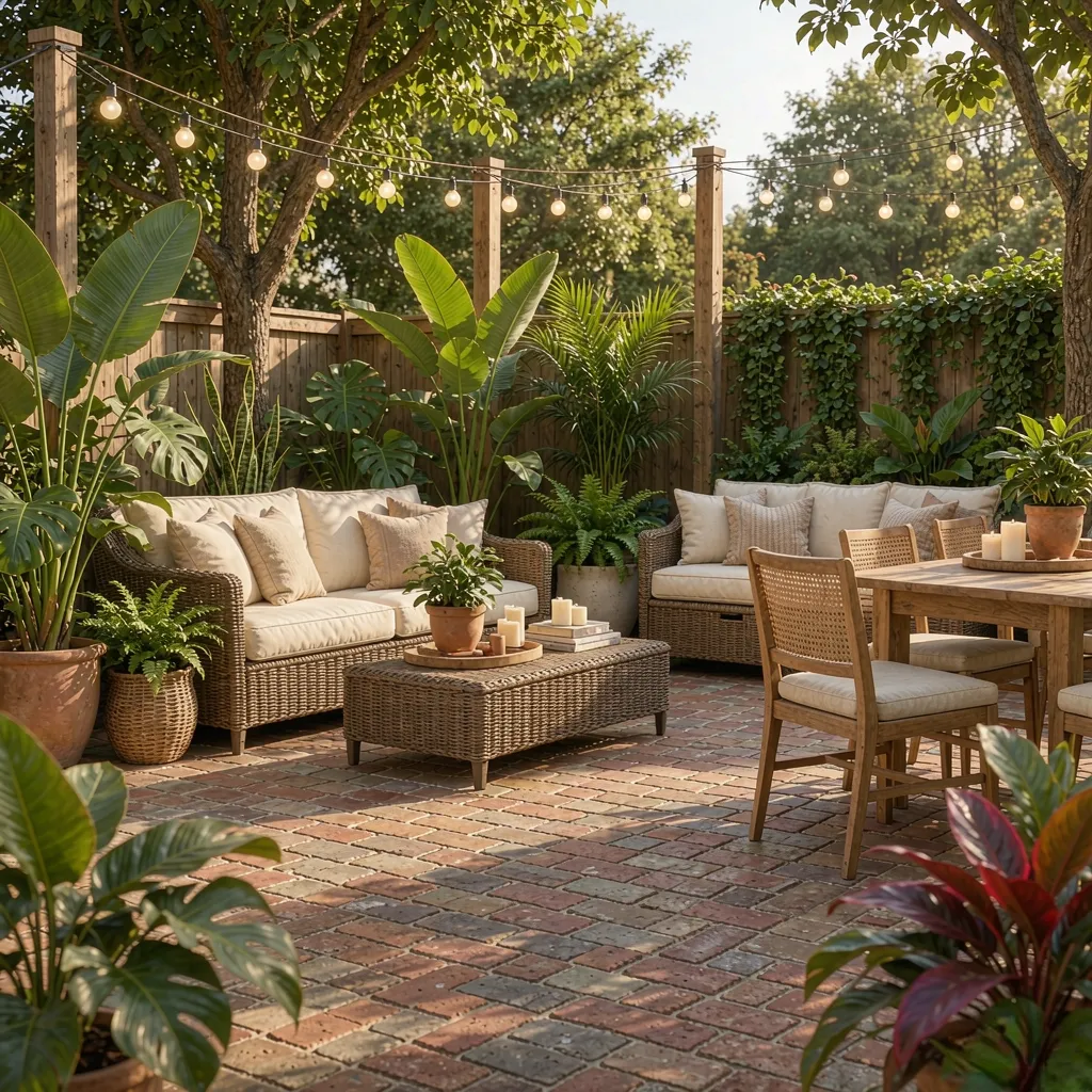 Patio design generated from a written description