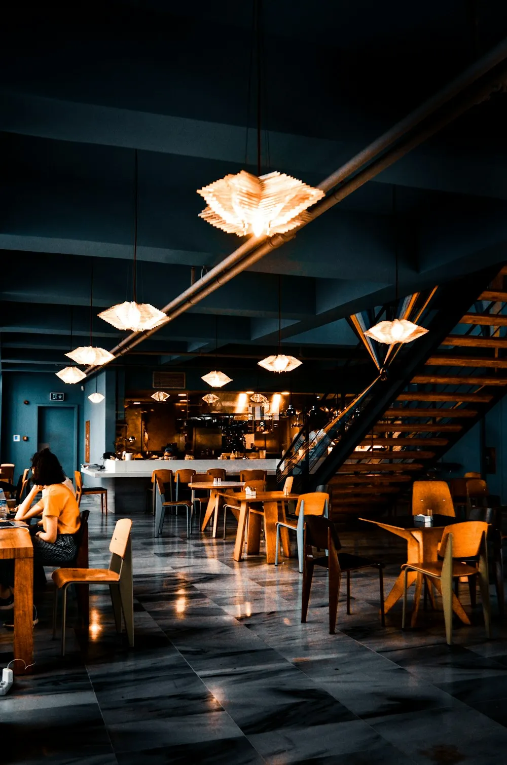 AI-generated fine dining restaurant interior