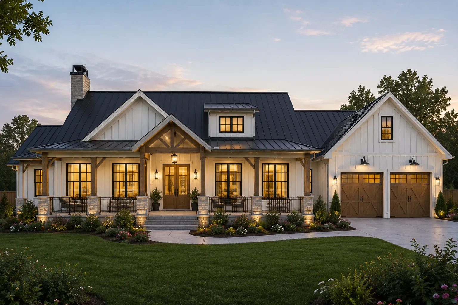 Modern Farmhouse Ranch Residence-all