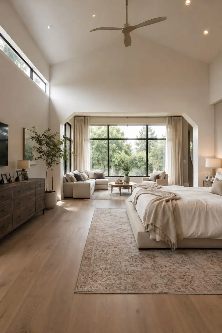 Vaulted Ceiling & Garden