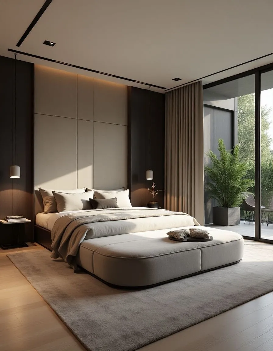Paneled Wall & LED