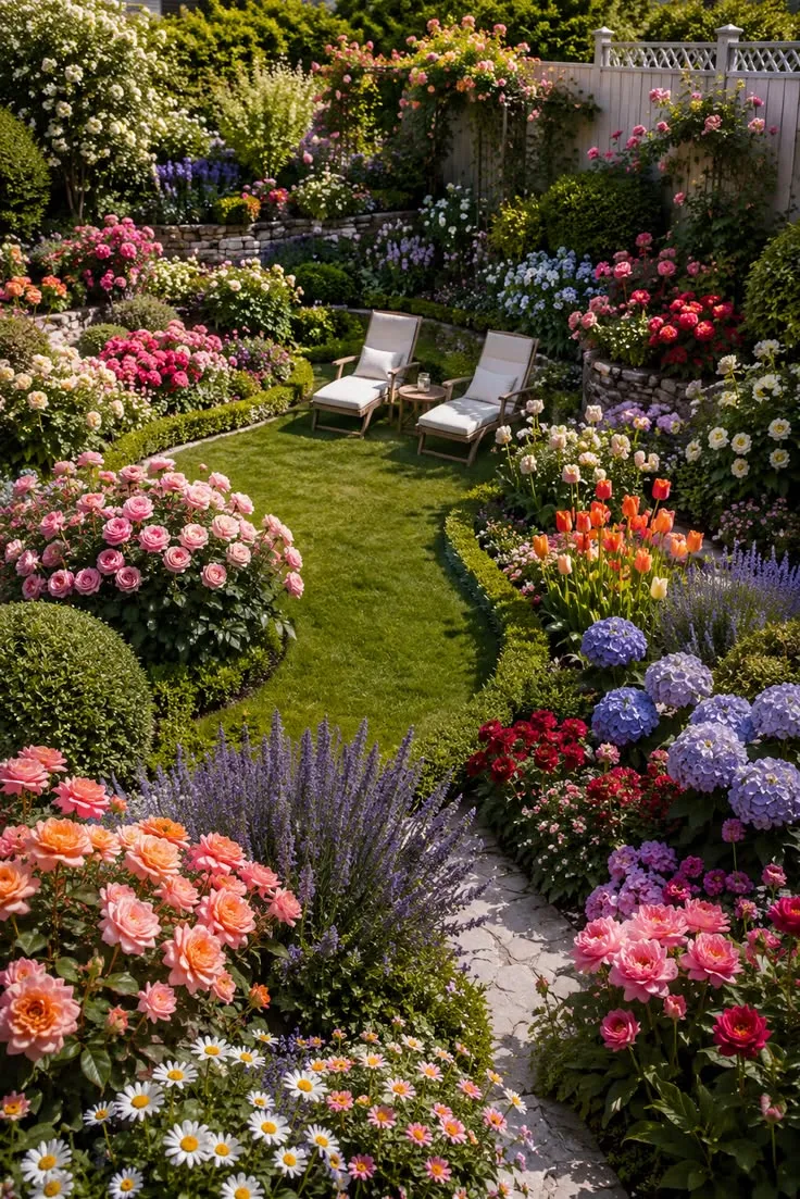 Colorful Lawn Lounge
