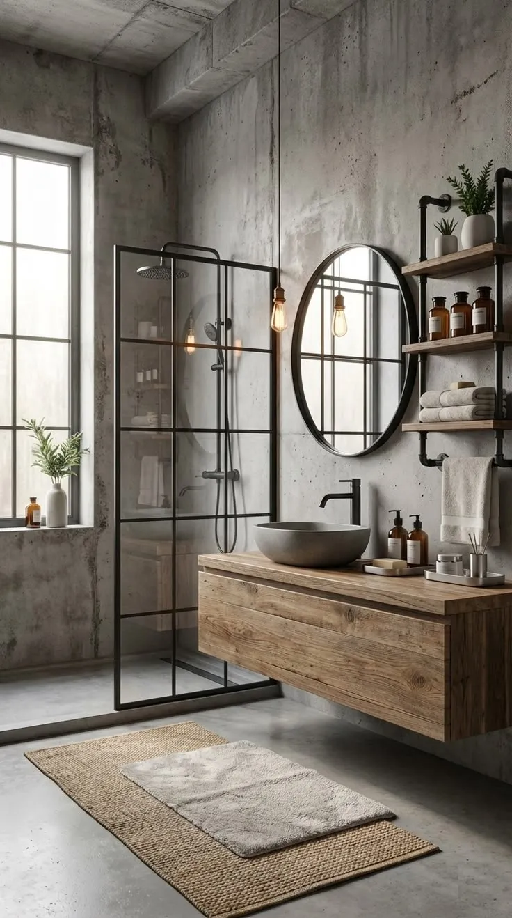 Vintage metal industrial bathroom sink