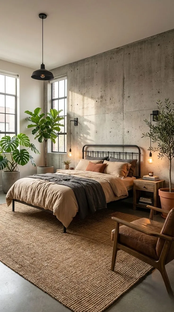 Metal Bed & Plants