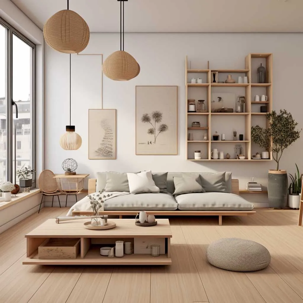 Japandi Living Room Ideas