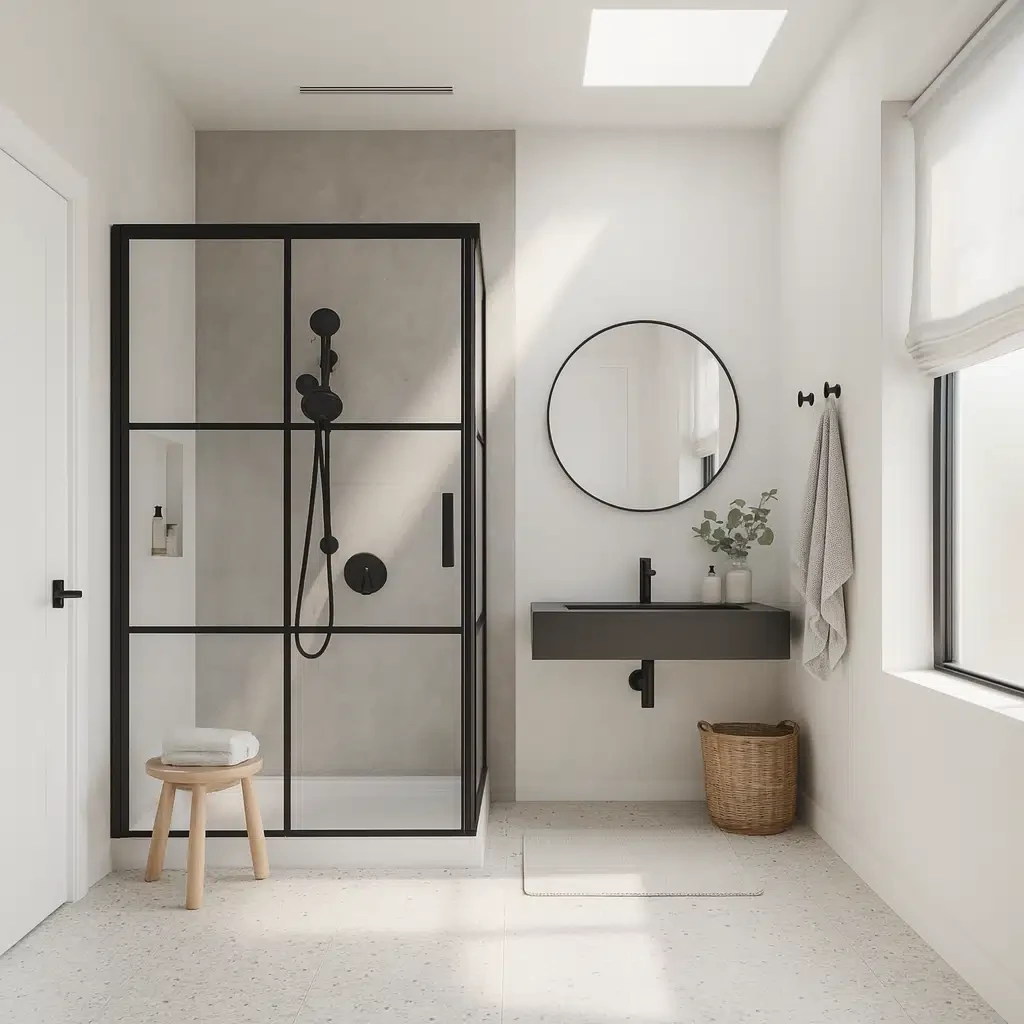 Sleek minimalist bathroom ideas for lighting