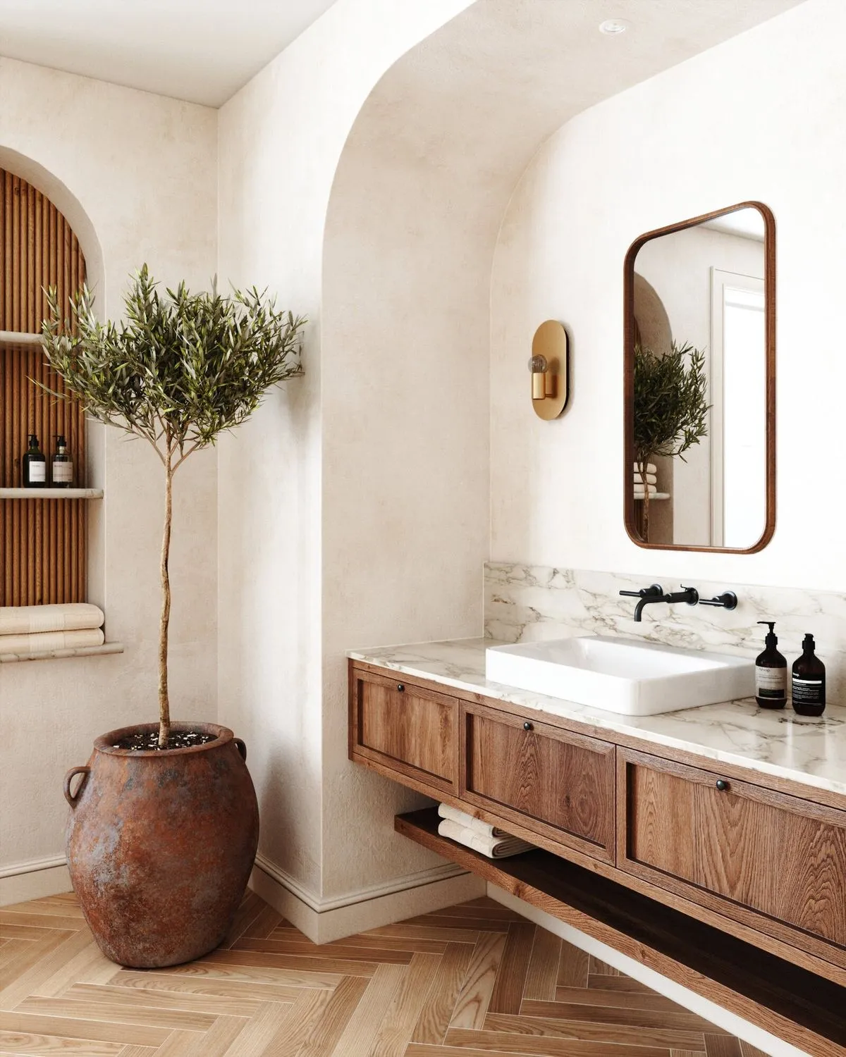 Wood & Stone Counter