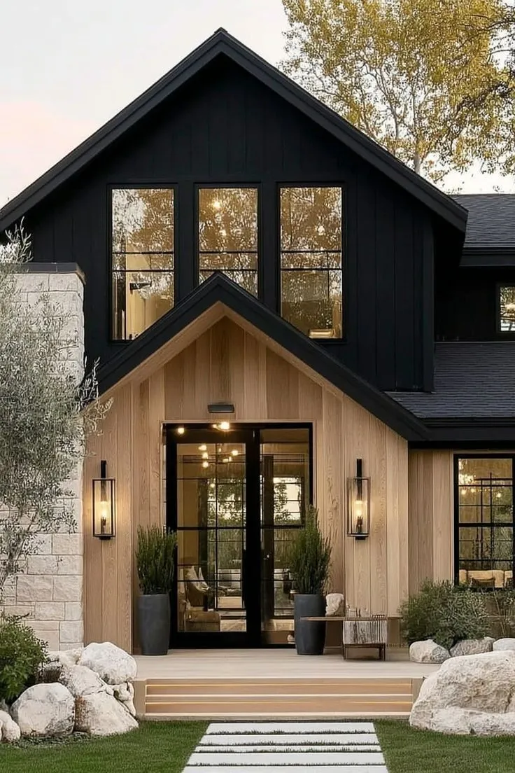 Black Gabled Farmhouse