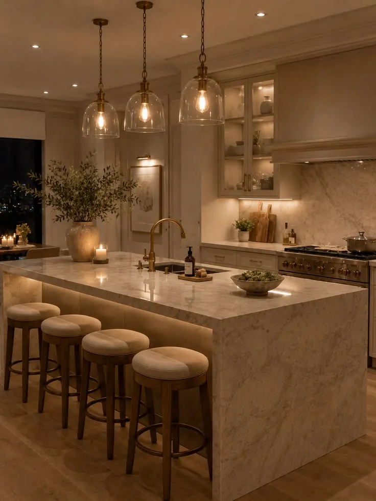 Illuminated Marble Island