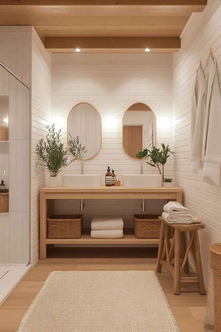 Light Oak Floating Vanity