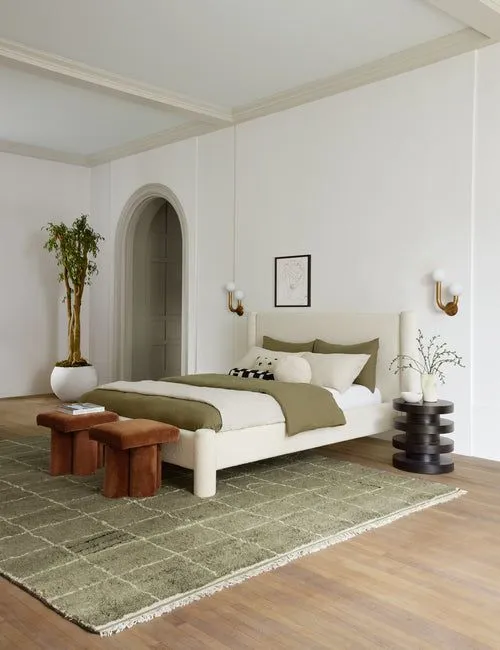 Sage Checkered Rug