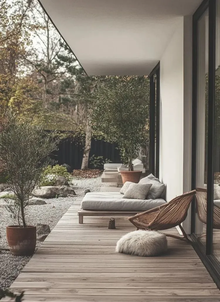 Minimalist Wood Deck