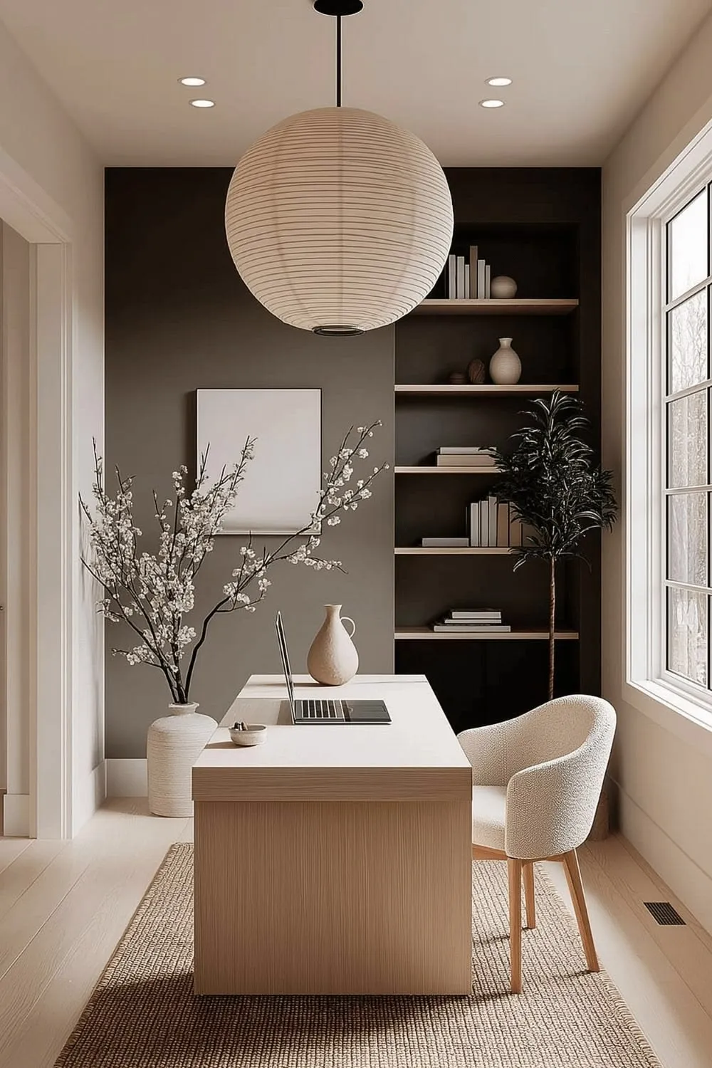 Grey Accent Bouclé Office