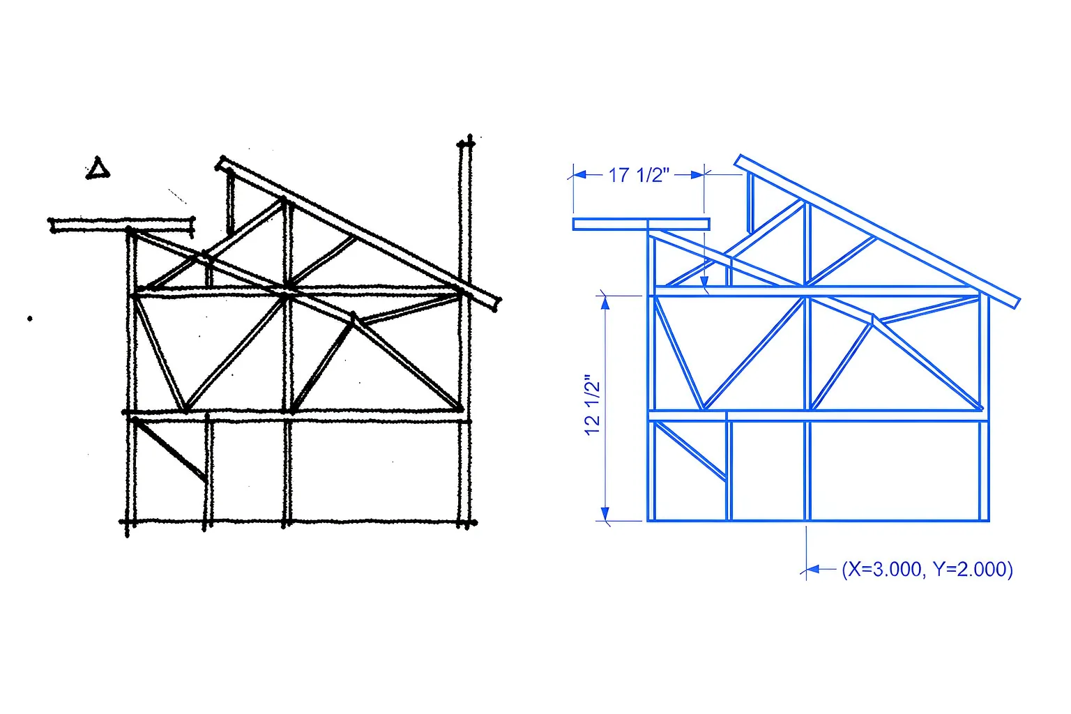 Precise lines, curves, and text detected during JPG to DWG conversion
