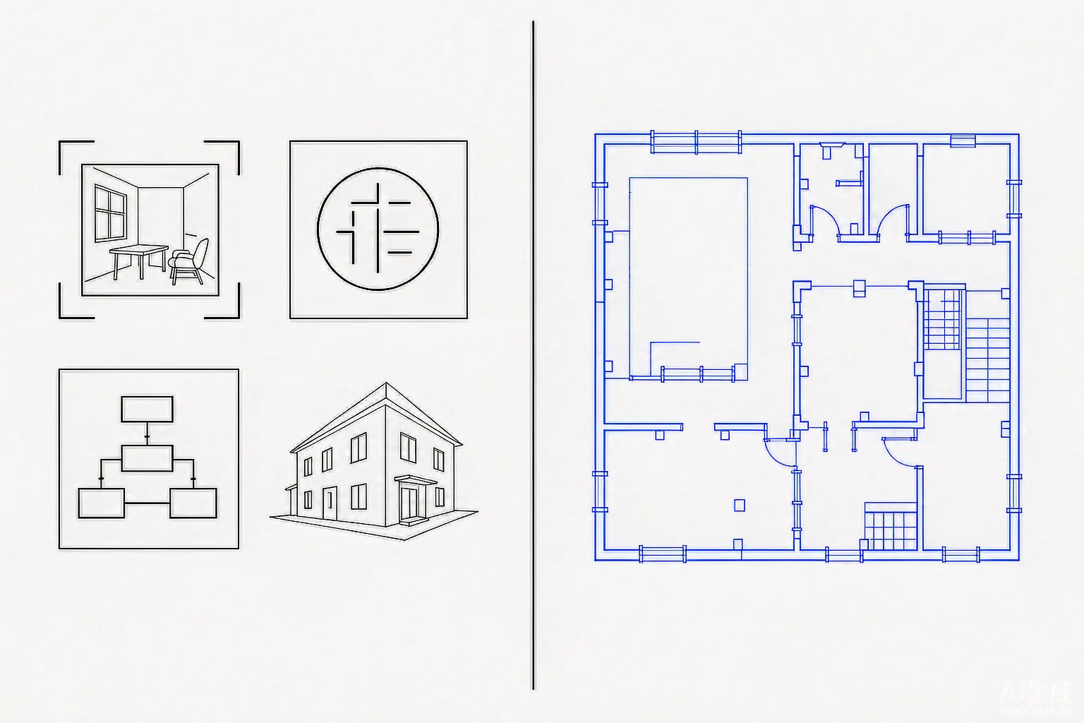 Photos and sketches converted into AutoCAD-ready DWG drawings